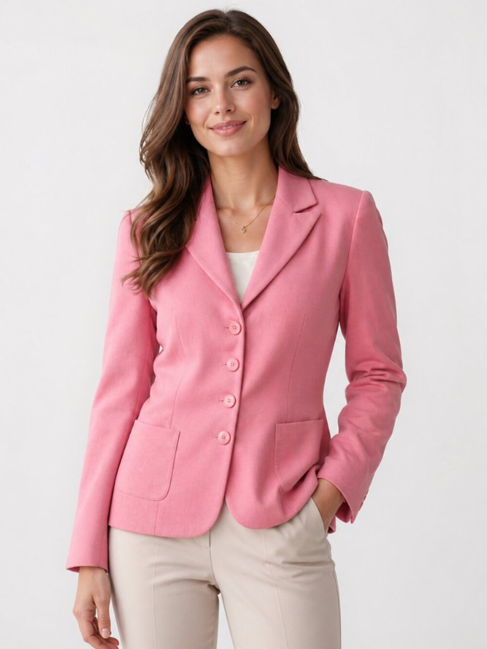 Ann Taylor Linen - Silk Blend Business Jacket Blazer Size 8